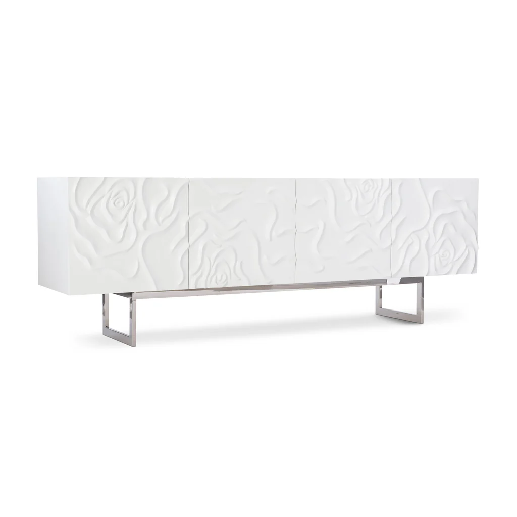 Office Furniture Credenza - 현대적인 거실 가구 화이트 로즈 엠보싱