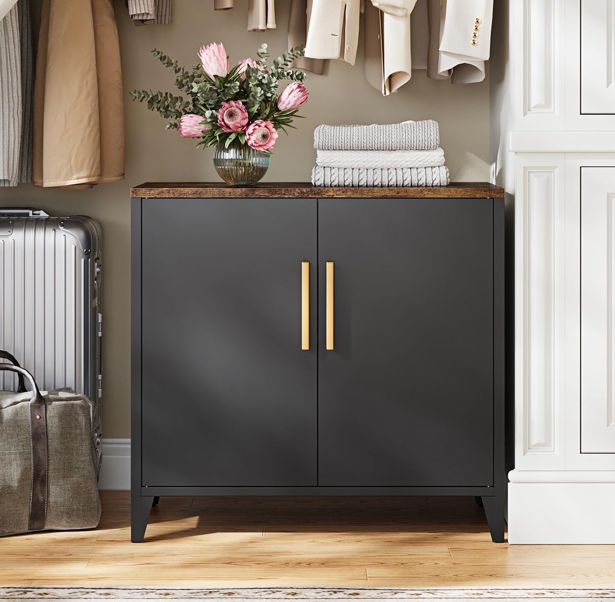 문과 선반이 있는 금속 보관 캐비닛, 주방, 식당, 사 - Office Furniture Credenza 리뷰 및 가격