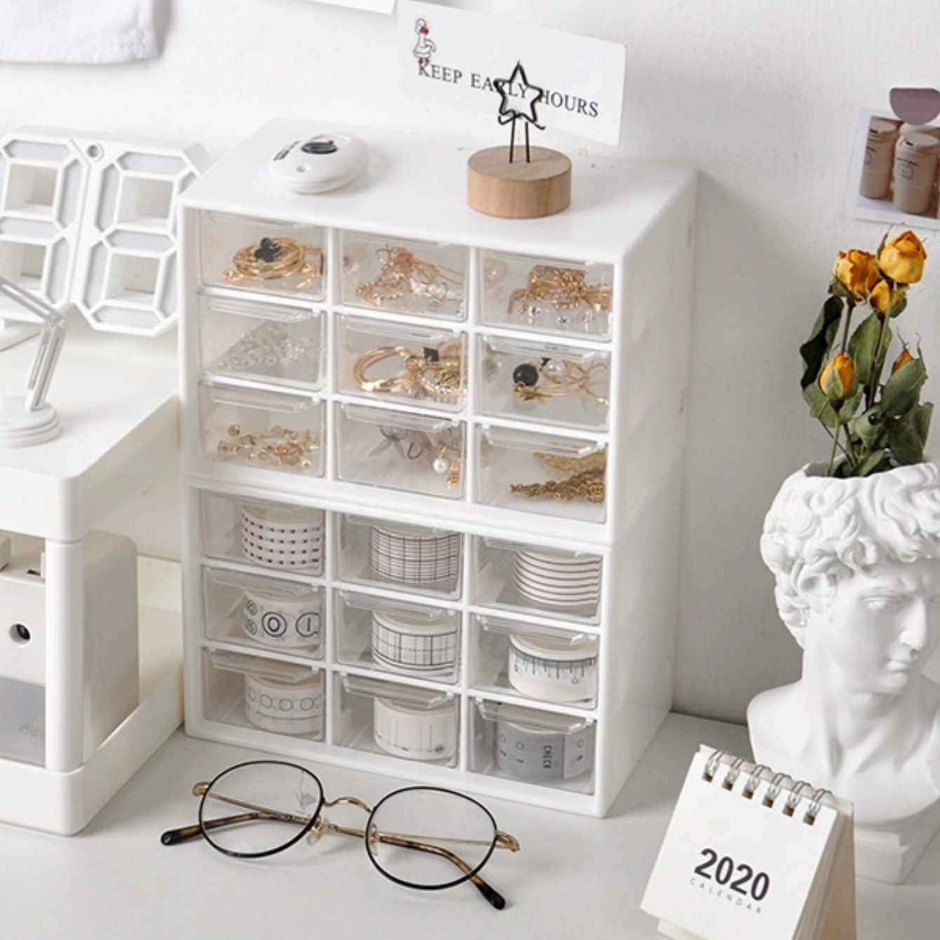 비즈 재료 보관함. 나인 그리드 서랍형 수납함은 쌓을  - Office Furniture Cabinets 리뷰 및 가격