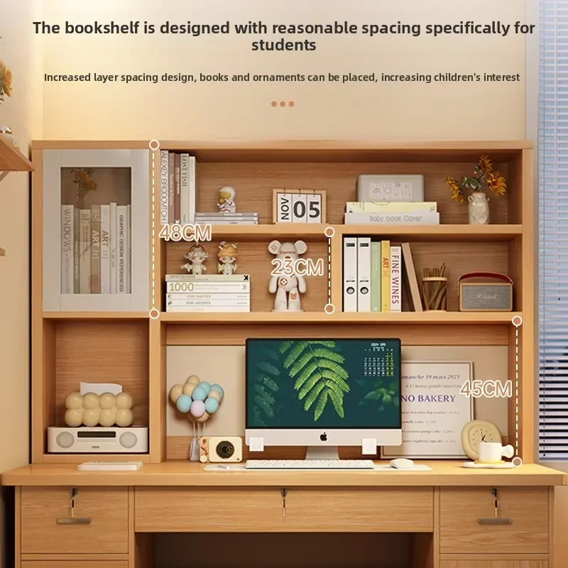 현대식 책상 데스크탑 컴퓨터 책상, 4개의 서랍과 책장 - Office Furniture Credenza 리뷰 및 가격