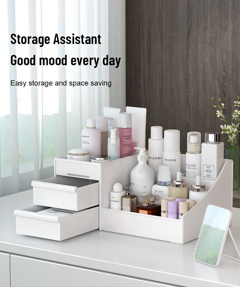 플라스틱 데스크탑 화장품 수납함(서랍 포함), 기숙사  - Office Furniture Cabinets 리뷰 및 가격
